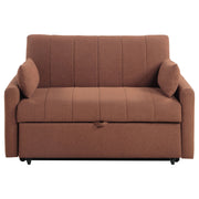 Sofá cama tapizado Portland Boucle color cobre