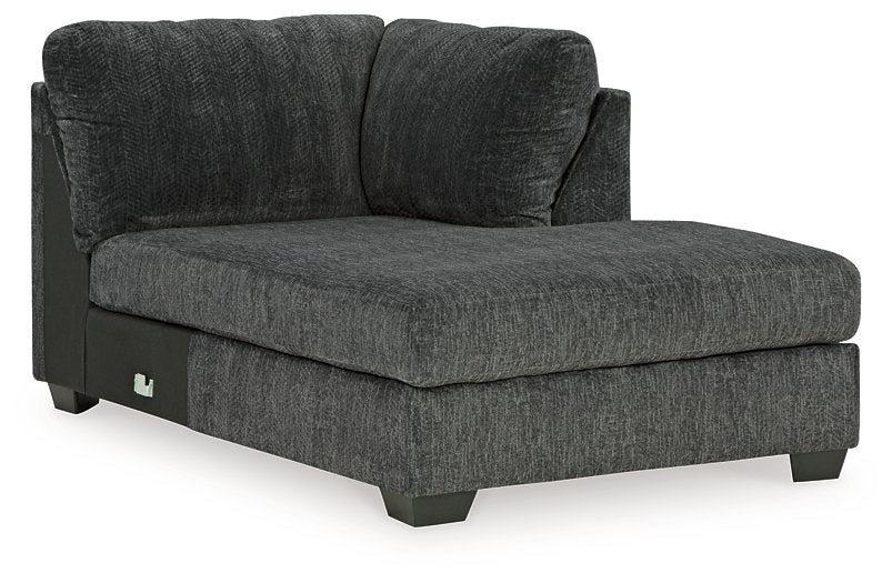 Sofá cama seccional de dos piezas Biddeford con chaise longue