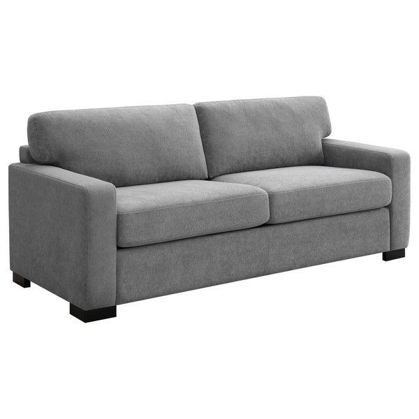 Simpson Upholstered Sofa Sleeper with Mattress Grey