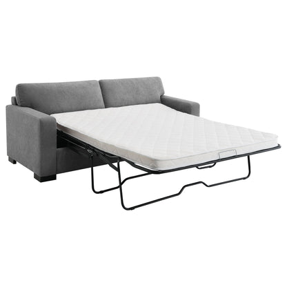 Simpson Upholstered Sofa Sleeper with Mattress Grey