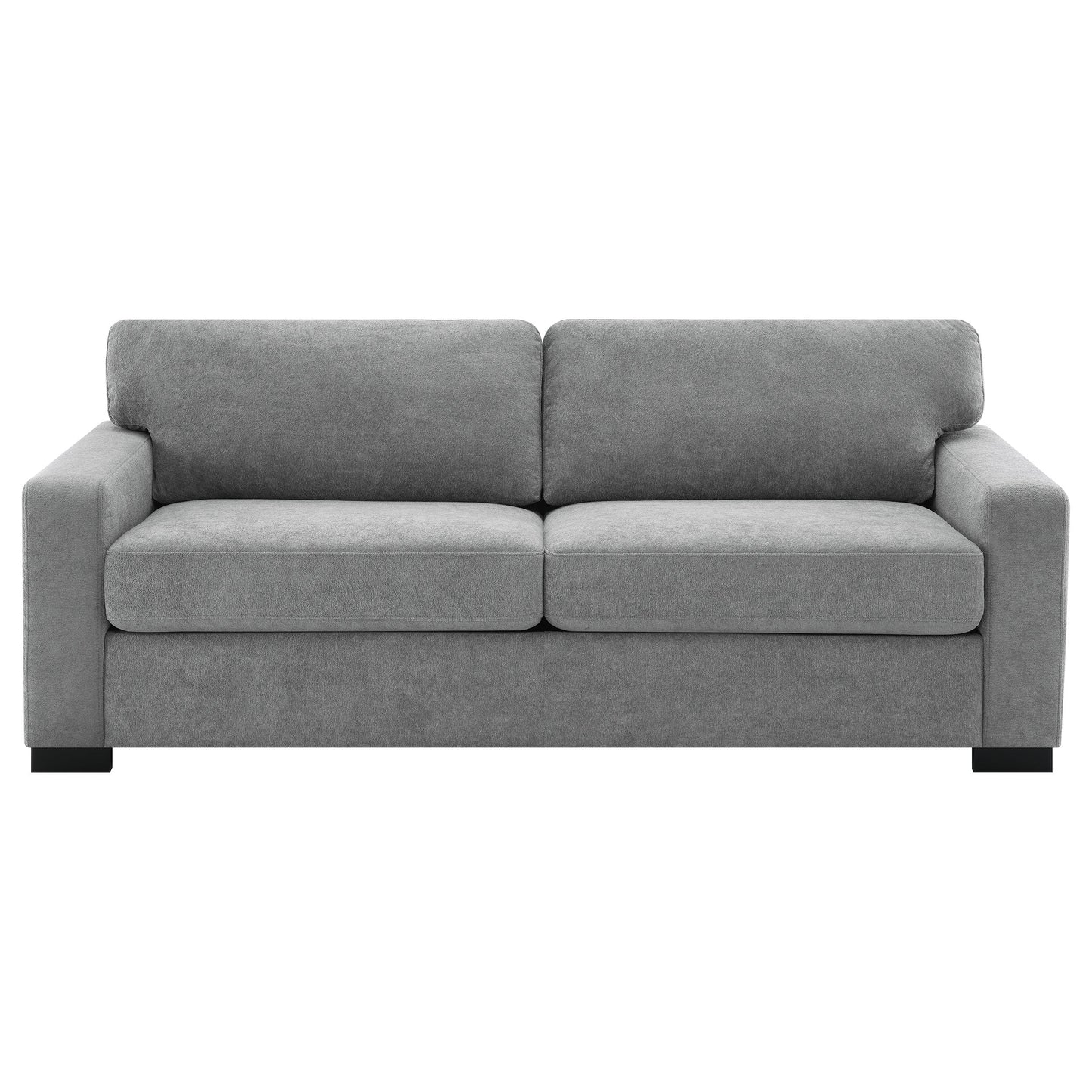 Simpson Upholstered Sofa Sleeper with Mattress Grey