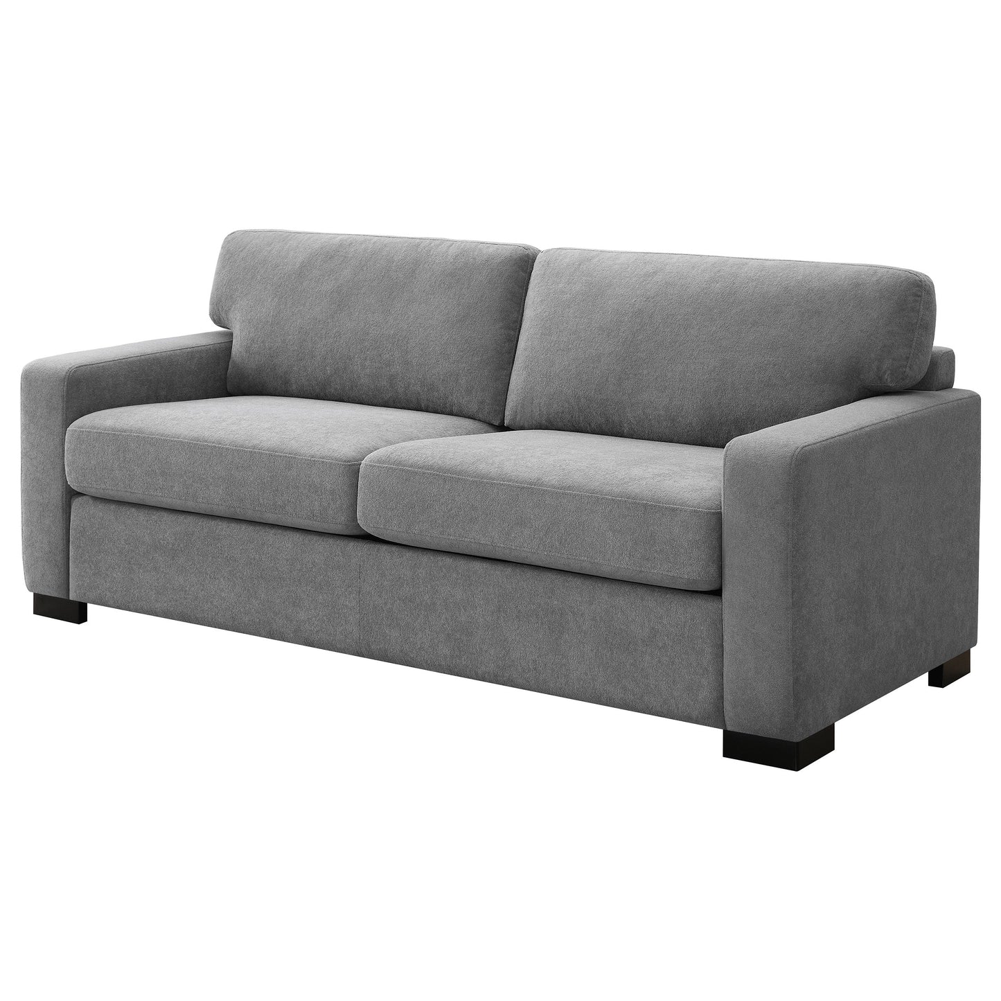 Simpson Upholstered Sofa Sleeper with Mattress Grey