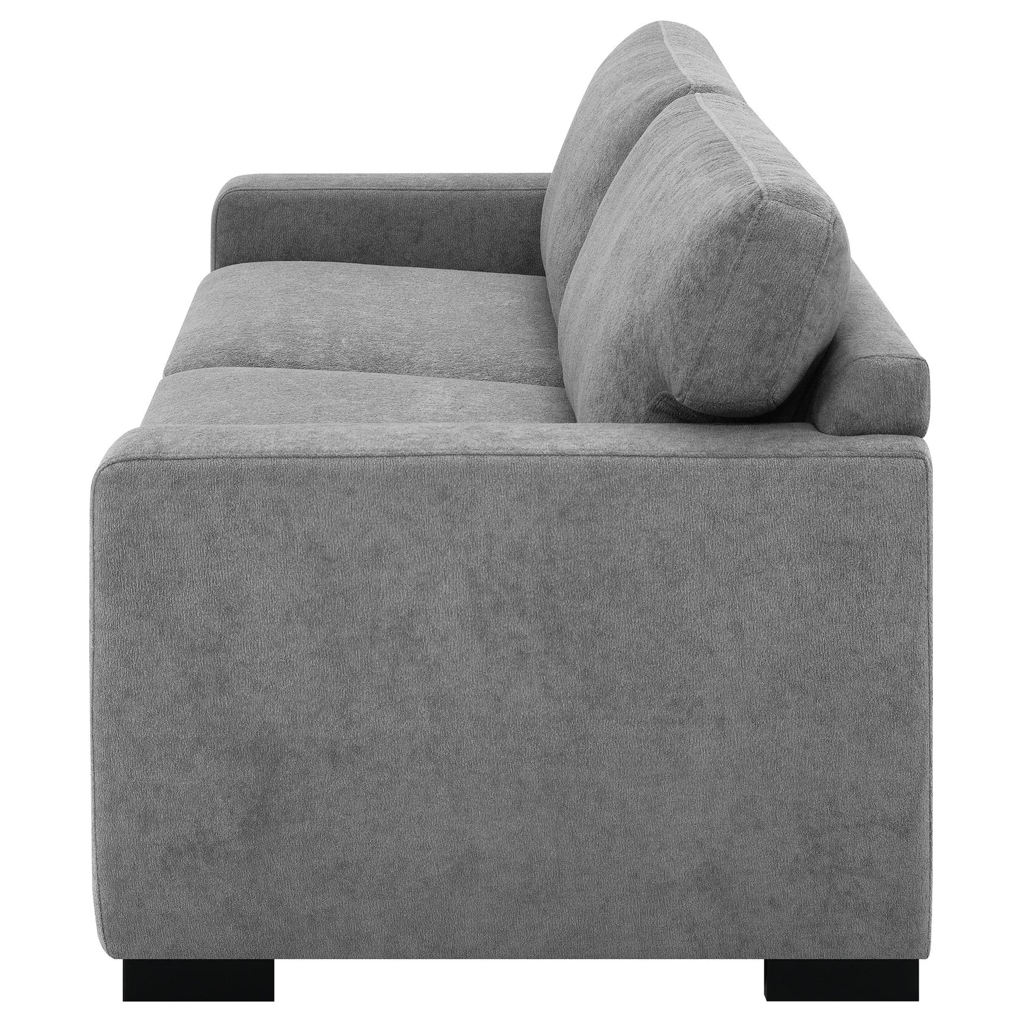 Simpson Upholstered Sofa Sleeper with Mattress Grey