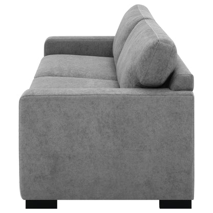 Simpson Upholstered Sofa Sleeper with Mattress Grey