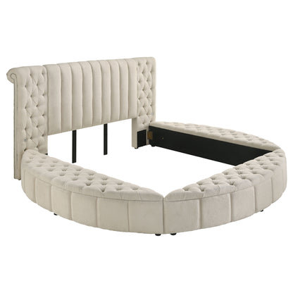 Sonya Upholstered  Bedroom Set Ivory