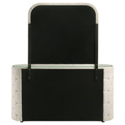 Sonya 6-drawer Upholstered Bedroom Dresser with Mirror Ivory