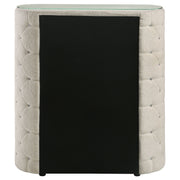 Sonya 5-drawer Upholstered Bedroom Chest of Drawers Ivory
