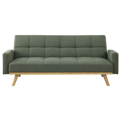 Kourtney Upholstered Tufted Convertible Sofa Bed Sage Green