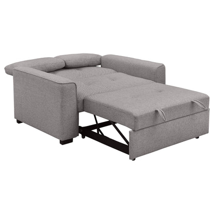 Edith Upholstered Convertible Sleeper Sofa Bed Beige