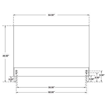 Cabecero de ratán tejido Zyla Kubu gris