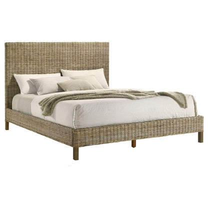 Cama con paneles de madera Zyla Kubu gris