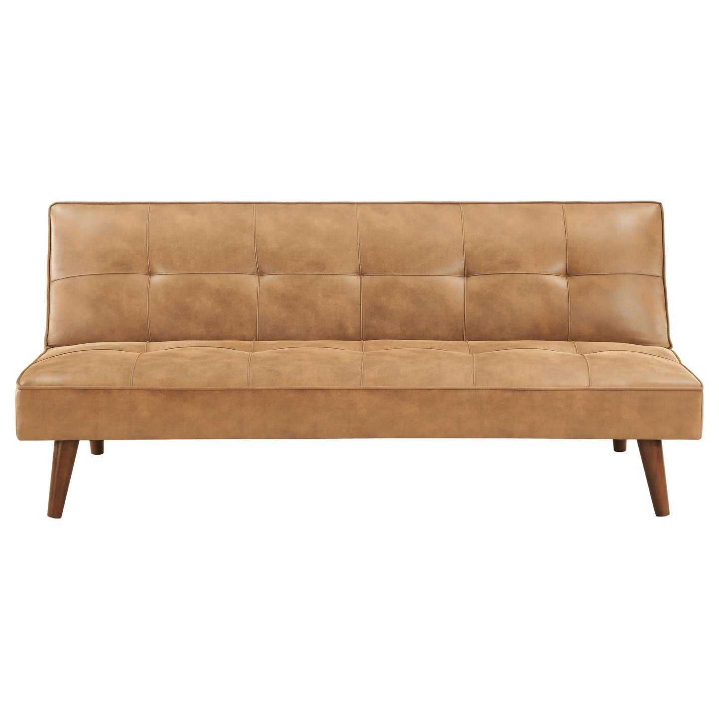 Jenson Upholstered Tufted Convertible Sofa Bed Dark Coffee