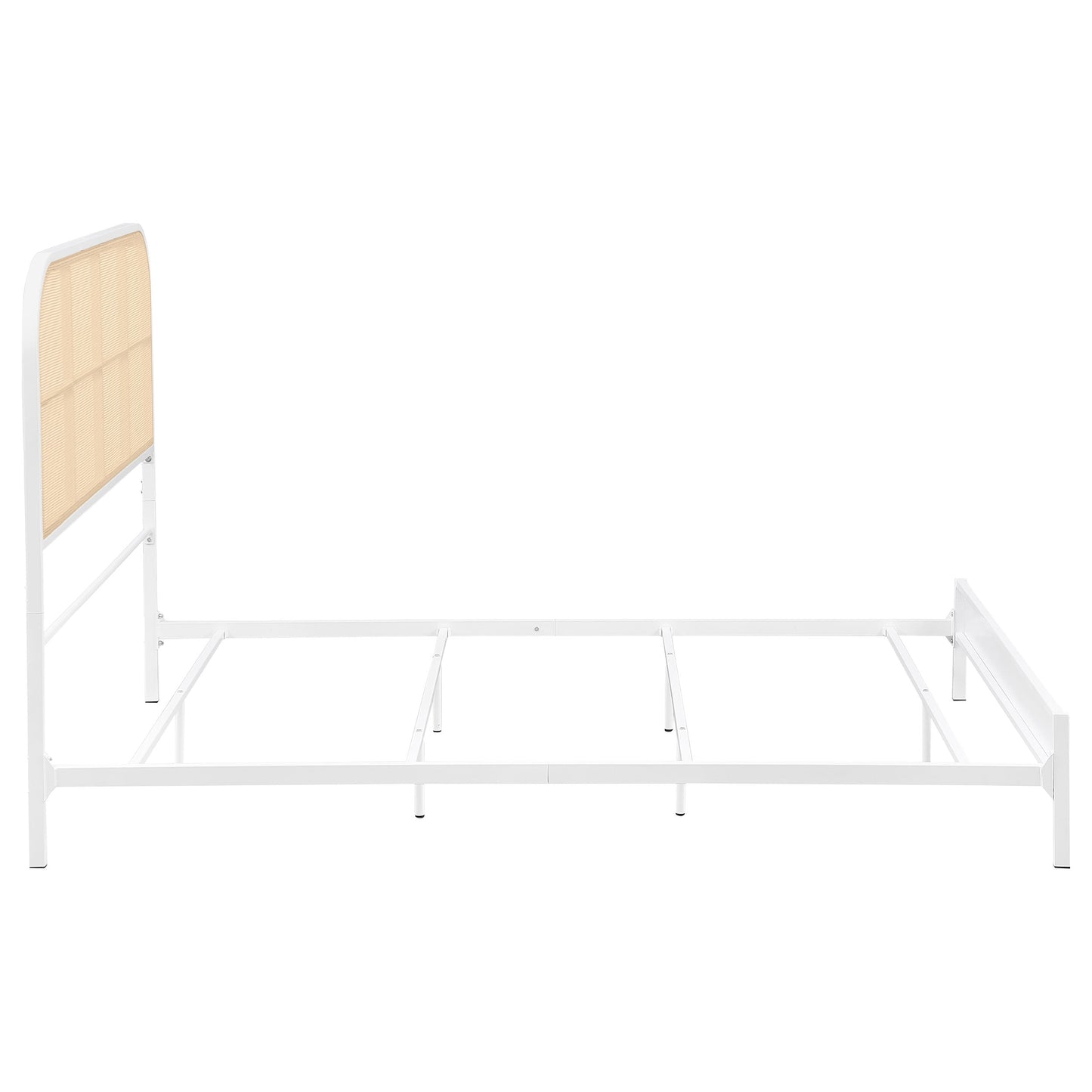 Cama de metal de ratán Amherst Radio Weave negra