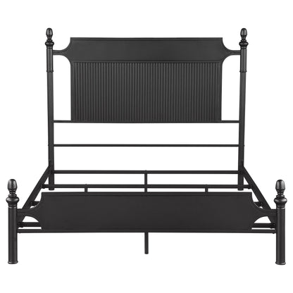 Cameron 51-inch Metal Panel Bed Black