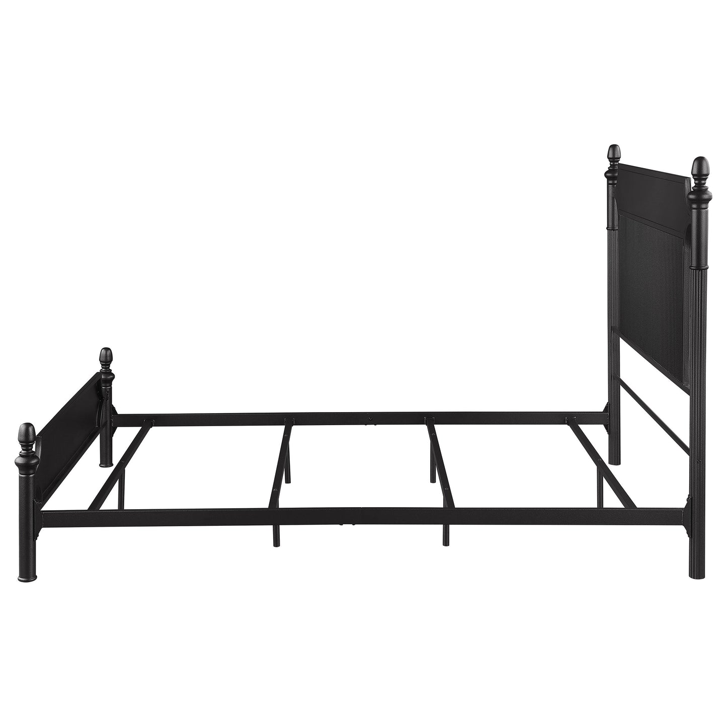 Cameron 51-inch Metal Panel Bed Black
