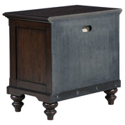 Devon  Bedroom Set Wine Red and Dark Oak