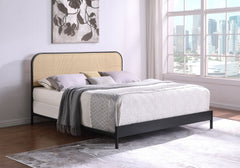 Amherst Radio Weave Rattan Metal  Bed