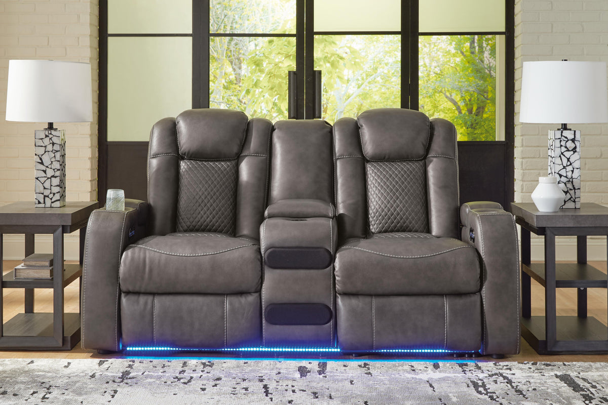 Fyne-Dyme PWR REC Loveseat/CON/ADJ HDRST