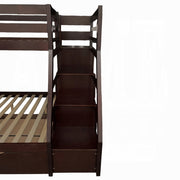 Jason Teenager Bunk Bed (T/F) with Trundle & Storage