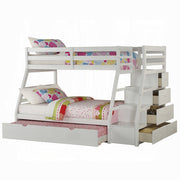 Jason Teenager Bunk Bed (T/F) with Trundle & Storage