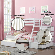 Jason Teenager Bunk Bed (T/F) with Trundle & Storage