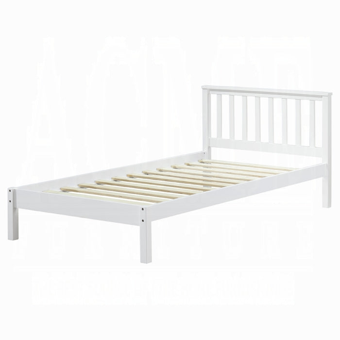 Cama individual de madera maciza para adolescentes Freya