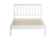 Cama individual de madera maciza para adolescentes Freya