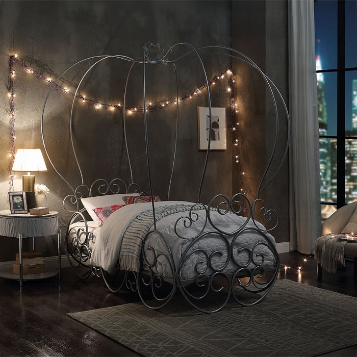 Cama individual Priya con dosel