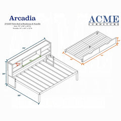 Renell Twin Bed W/Trundle & Storage