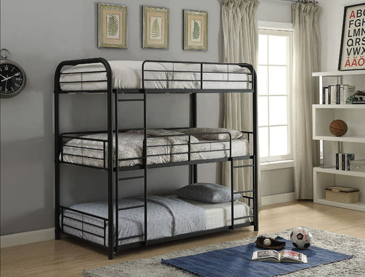Cairo Teenager Metal Triple Bunk Bed