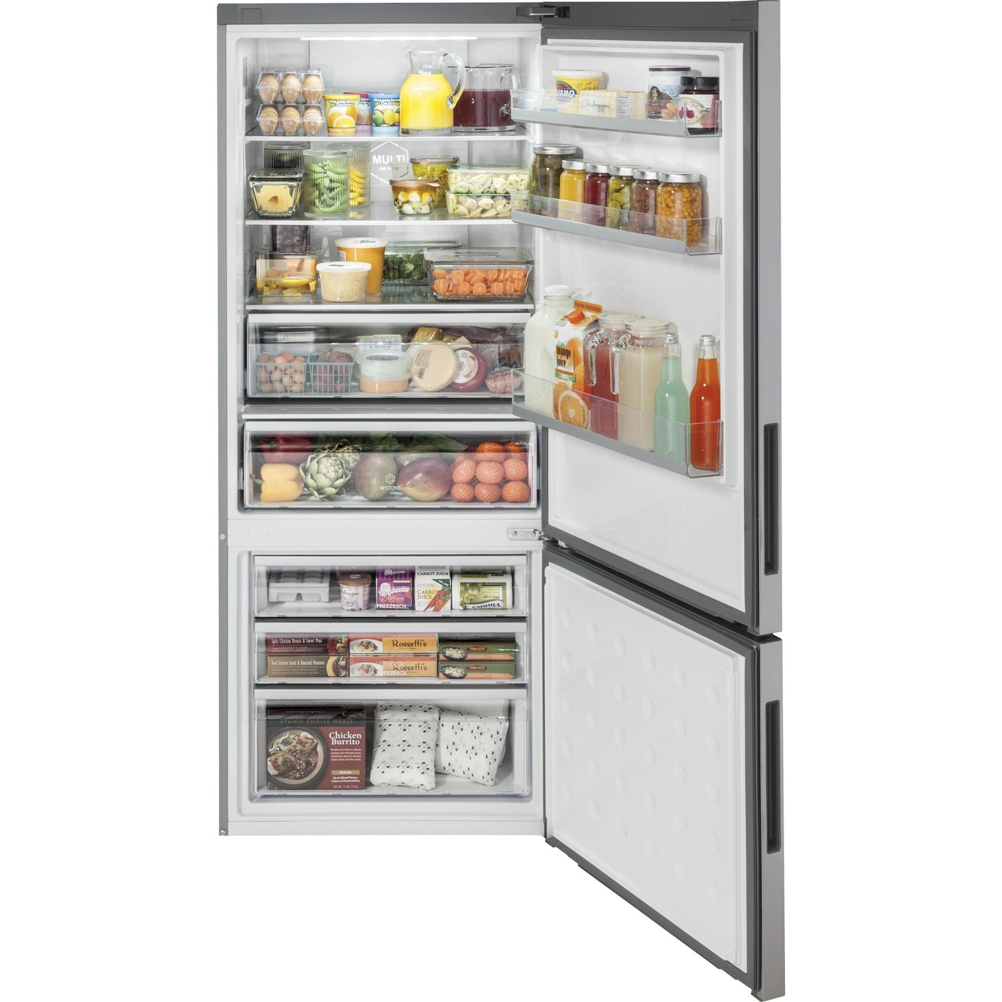  Haier 28-inch, 15 cu. ft. Bottom Freezer Refrigerator HRB15N3BGS IMAGE 4