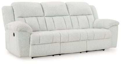 Frohn White Reclining Sofa