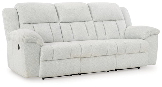 Frohn White Reclining Sofa