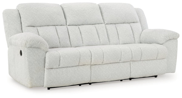 Frohn White Reclining Sofa