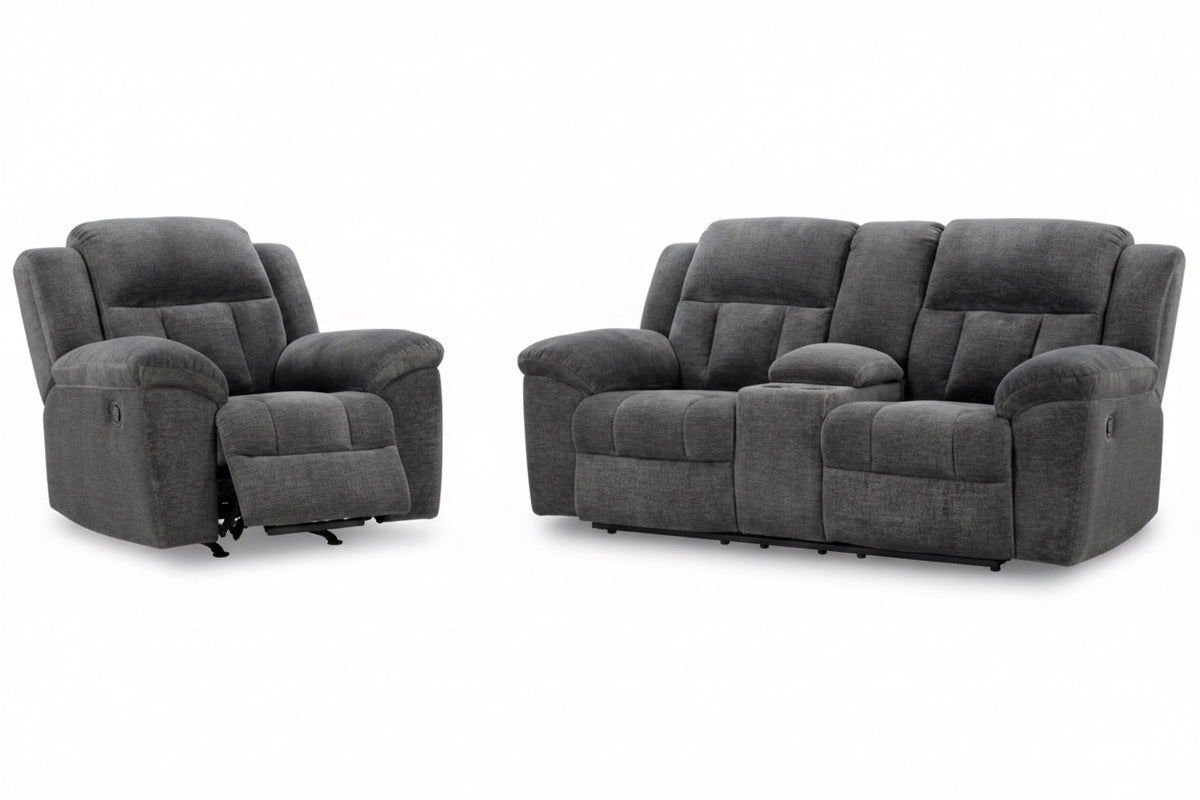 sofá de dos plazas Frohn Reclining & Mecedora Reclinable 2PC Set