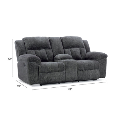 Frohn DBL Rec Loveseat w/Console