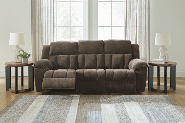 Frohn White Reclining Sofa