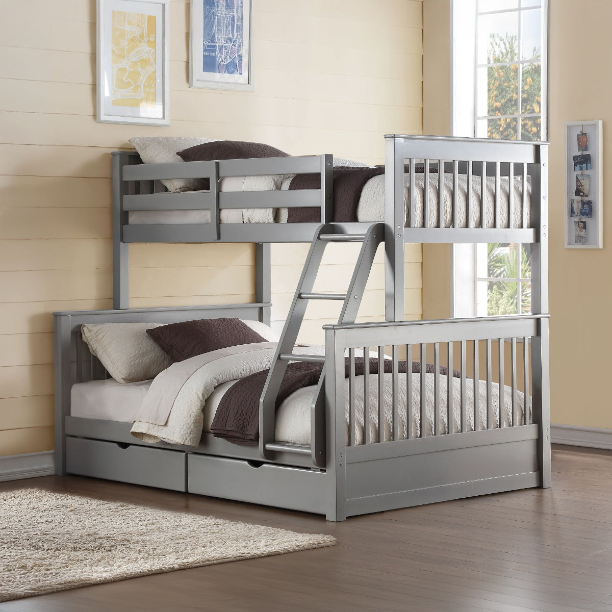 Haley II Twin/Full Bunk Bed W/Storage