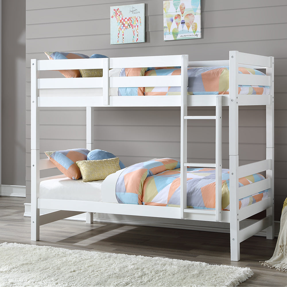 Ronnie Twin/Twin Bunk Bed - White