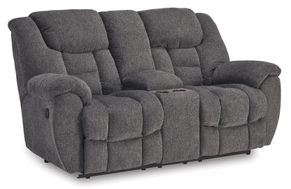 Loveseat reclinable Foreside con consola