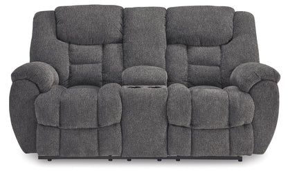 Loveseat reclinable Foreside con consola