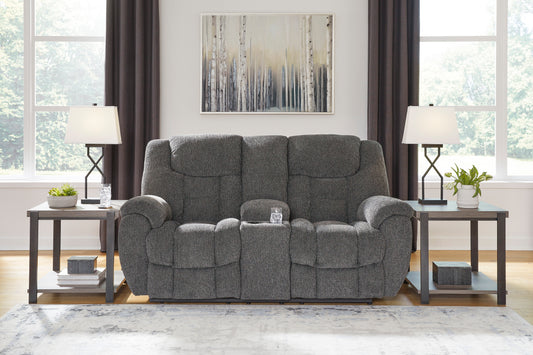 Foreside Reclining Loveseat w/Console