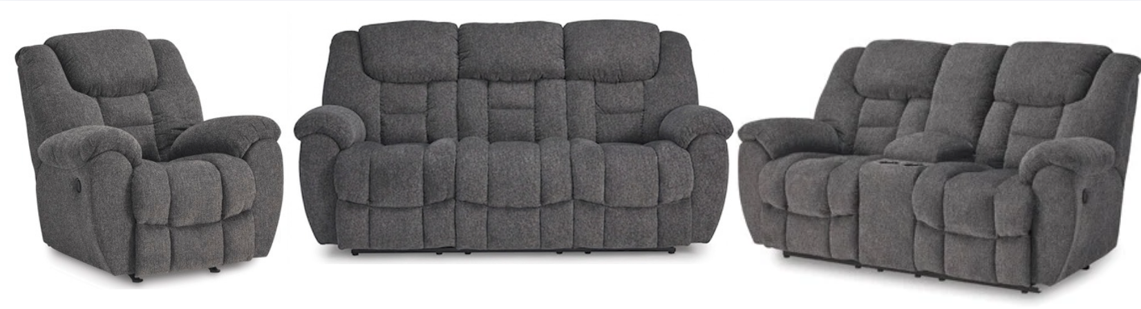 Foreside Sofa, Loveseat & Recliner 3PC Living Room Set
