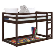 Cama alta doble de madera maciza para adolescente Gastón