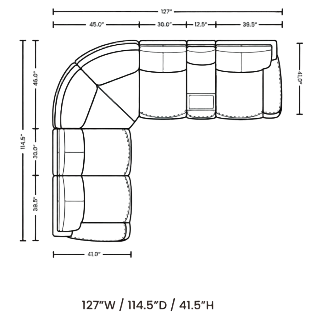 Vibe Sync Zero Gravity Sectional