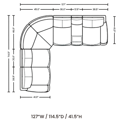 Vibe Sync Zero Gravity Sectional