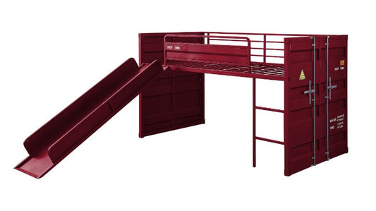 Cargo Teenager Twin Loft Bed with Slide