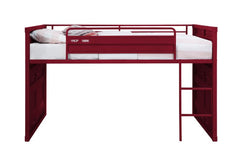 Cama alta doble para adolescentes con tobogán Cargo