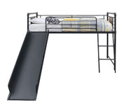Cordelia Solid Wood Twin Loft Bed with Slide