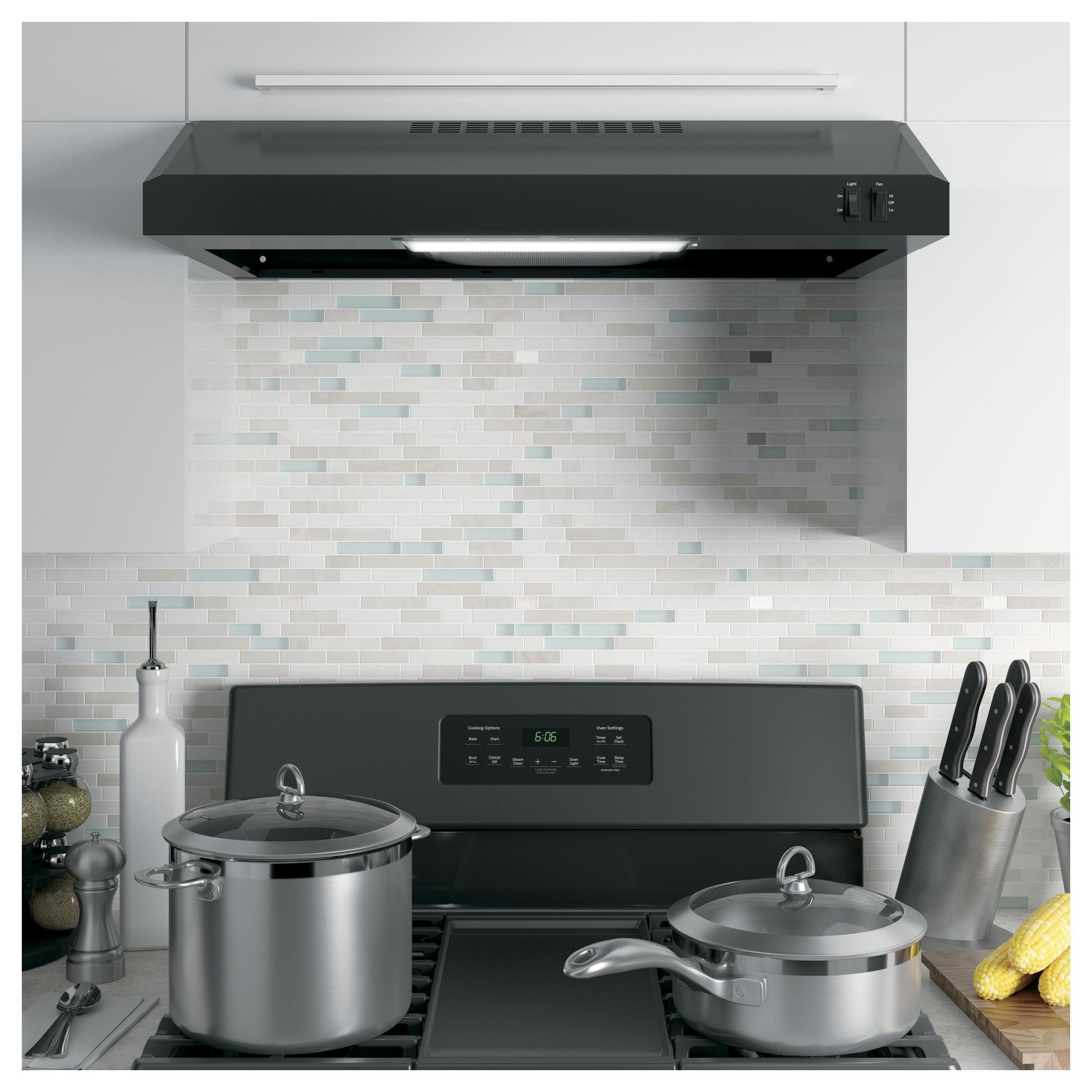 GE 30-inch Under-Cabinet Range Hood JVX3300DJBB IMAGE 5